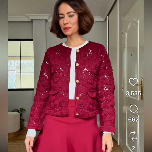 NWT ZARA MACRAMÉ CARDIGAN SIZE S and M 
🚨FIRM PRICE NO DISCOUNT - Picture 13 of 16